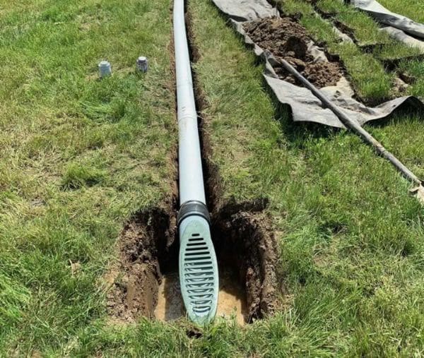 Drainage solution installed by Mountainside.