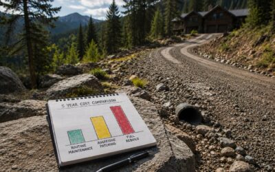 When to Repair vs. Replace Your Mountain Driveway